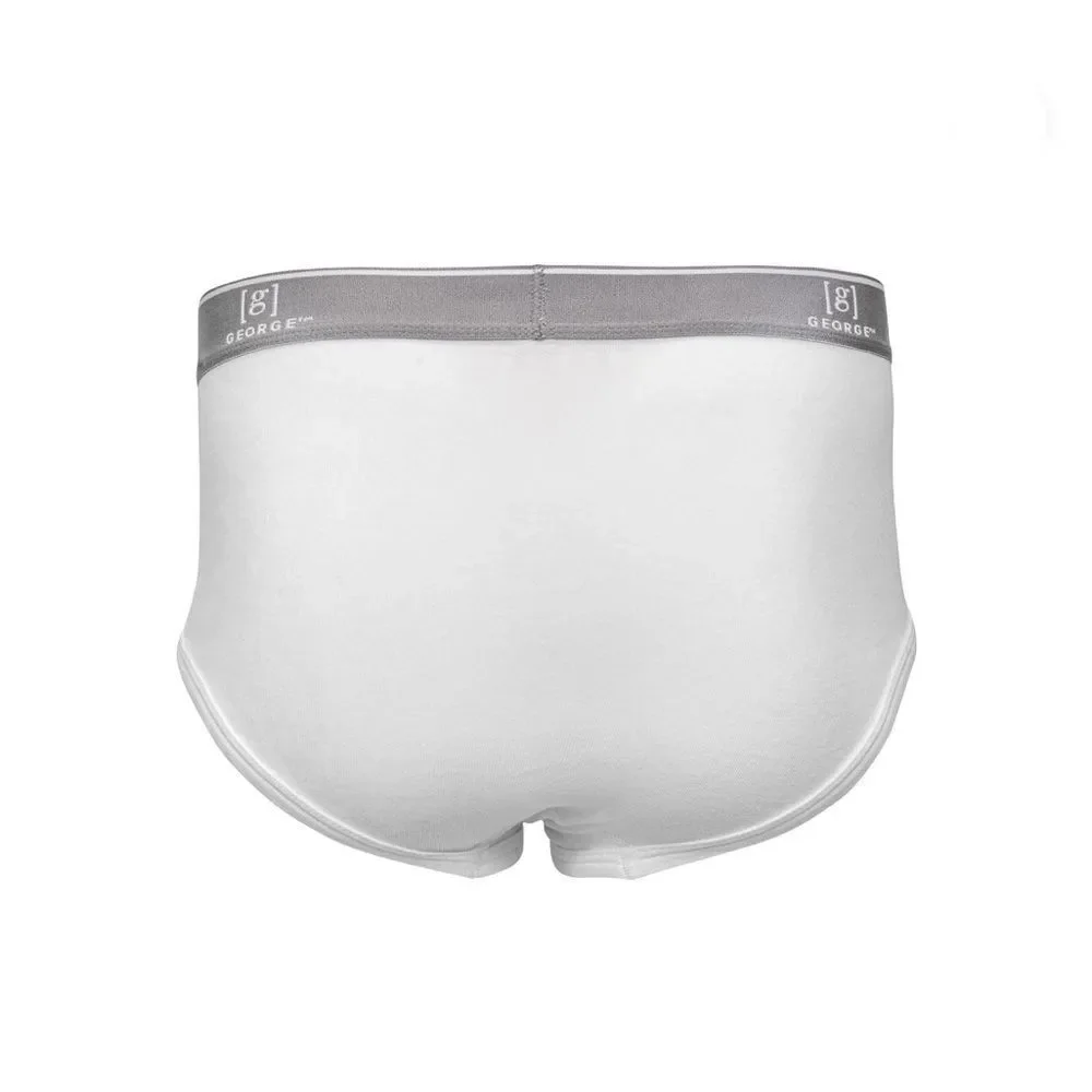 Men's Cotton Full Rise Briefs Underwear 2, 6-Packs Size 3XL